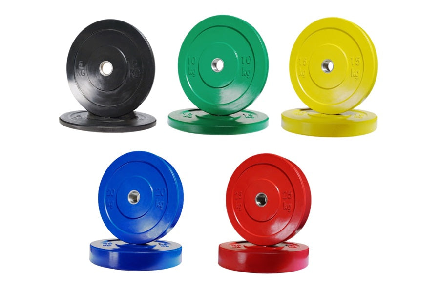 Warrior Olympic Color Bumper Plate Set 230lbs