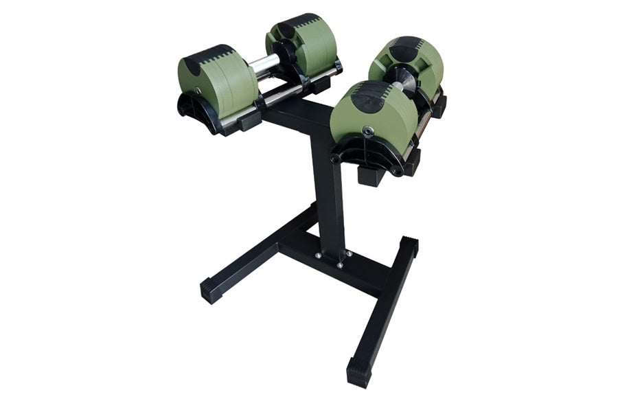 Adjustable dumbbells with discount stand