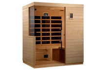 Load image into Gallery viewer, Golden Designs &quot;Bilbao&quot; 3-Person Ultra Low EMF FAR Infrared Sauna
