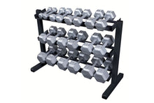 Load image into Gallery viewer, Body-Solid 3-Tier Horizontal Dumbbell Rack (GDR363B)
