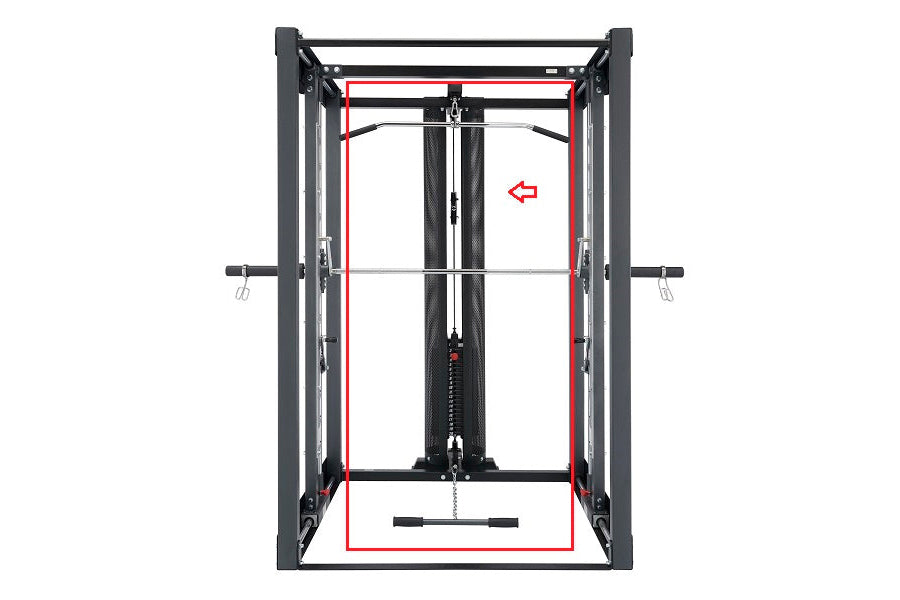 BodyCraft Jones Light Commercial Lat Pulldown Option