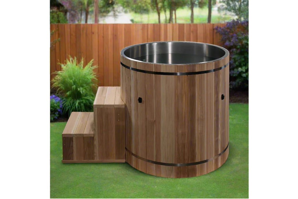 Dynamic Cold Therapy Pacific Cedar Barrel (Marine-Grade 316 Stainless Steel Interior)