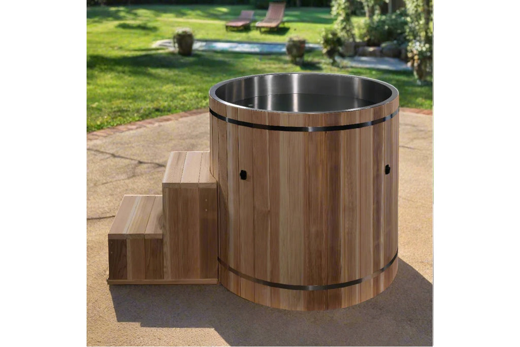 Dynamic Cold Therapy Pacific Cedar Barrel (Marine-Grade 316 Stainless Steel Interior)