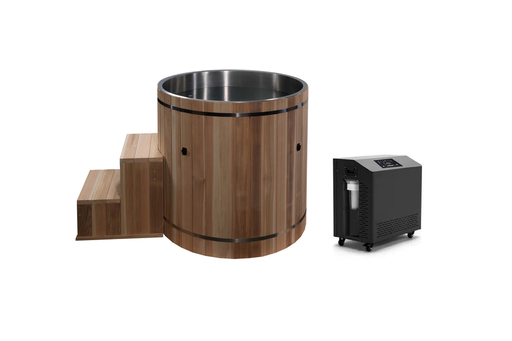 Dynamic Cold Therapy Pacific Cedar Barrel (Marine-Grade 316 Stainless Steel Interior)