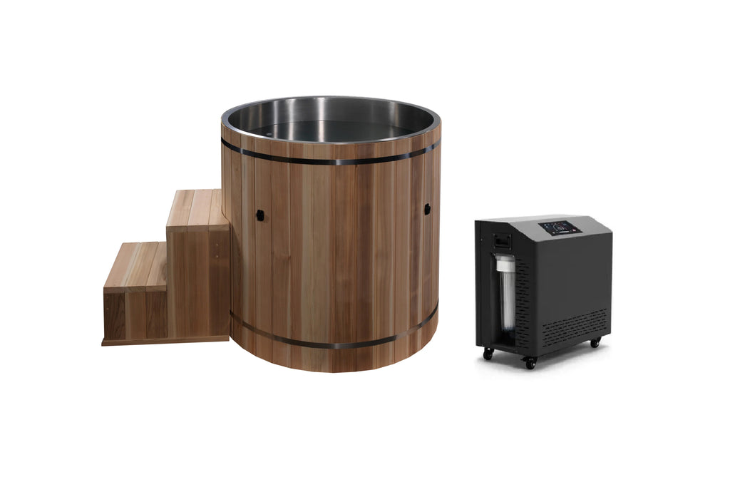 Dynamic Cold Therapy Pacific Cedar Barrel (Marine-Grade 316 Stainless Steel Interior)