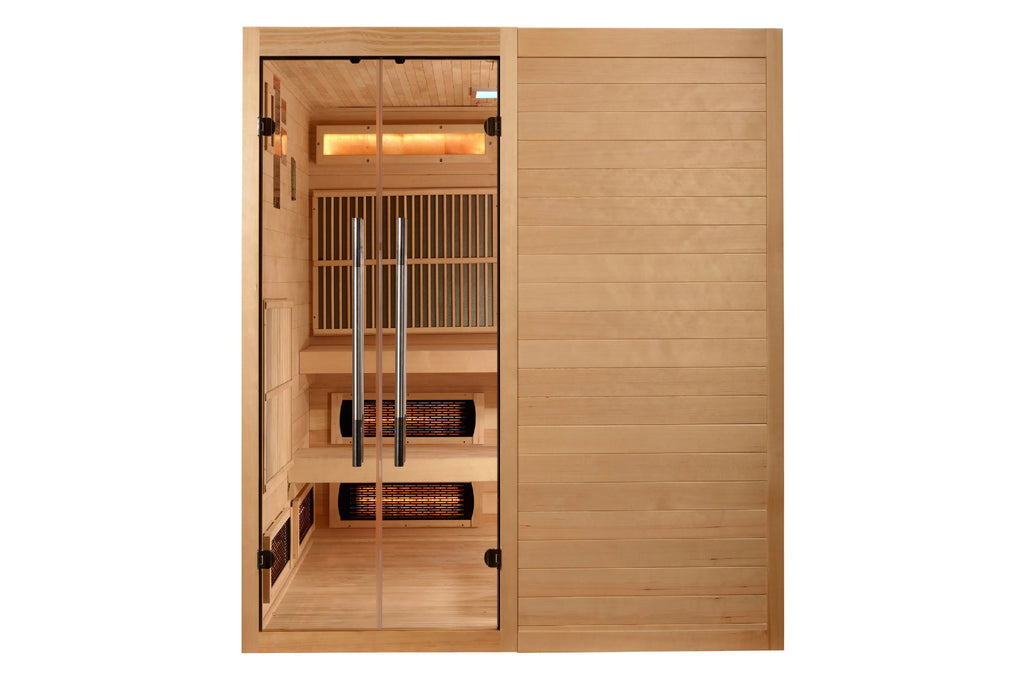 Golden Designs 2025 "Toledo" 6-Person Indoor Hybrid Sauna