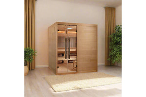 Golden Designs 2025 "Toledo" 6-Person Indoor Hybrid Sauna