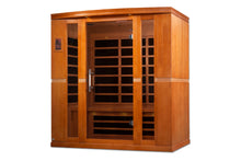 Load image into Gallery viewer, Golden Designs &quot;Bergamo&quot; 4-Person Low EMF FAR Infrared Sauna (Wheelchair Accessible)
