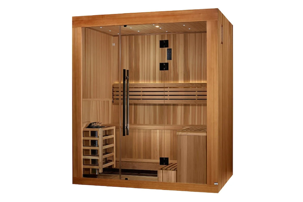 Golden Designs "Copenhagen" 3 Person Outdoor/Indoor Traditional Sauna