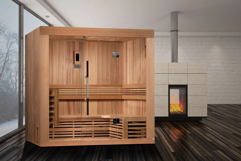 Golden Designs "Copenhagen" 3 Person Traditional Sauna