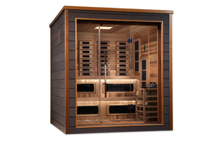 Golden Designs "Karlstad" 6-Person Outdoor-Indoor Hybrid Full Spectrum Sauna