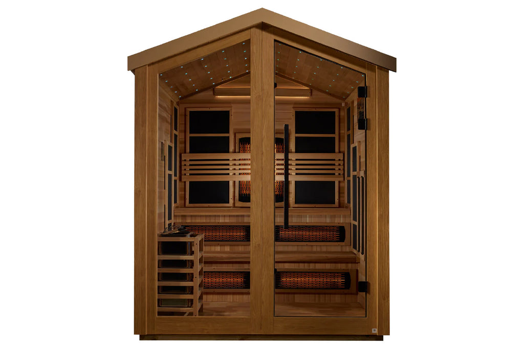 Golden Designs "Kaskinen" 6 Person Hybrid Full Spectrum Outdoor Sauna