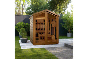 Golden Designs "Kaskinen" 6 Person Hybrid Full Spectrum Outdoor Sauna