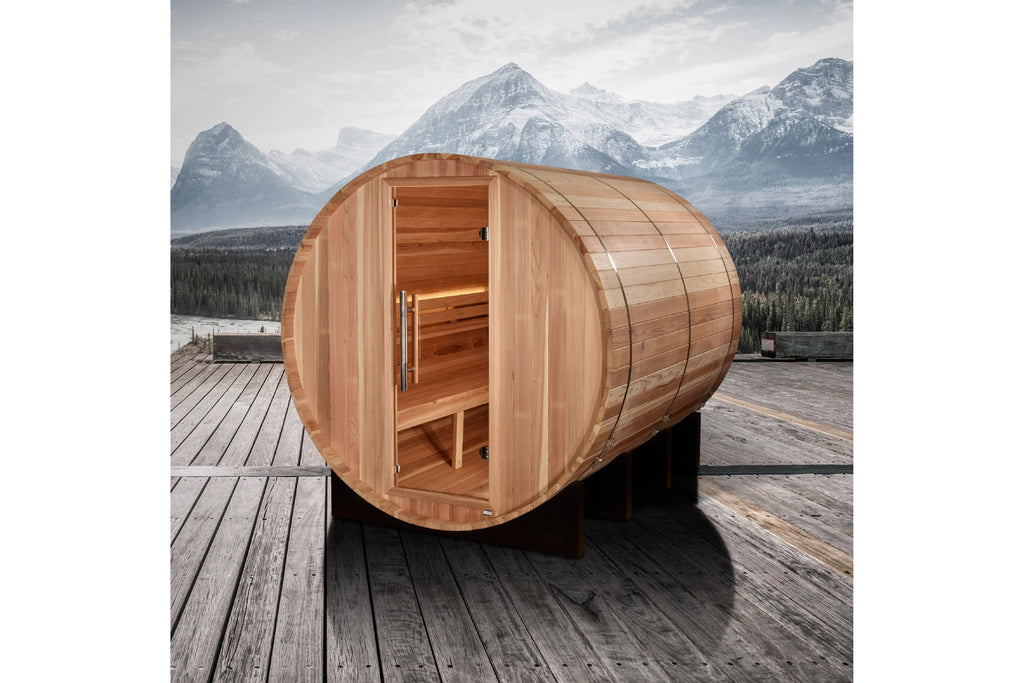 Golden Designs "Klosters" 6 Person Traditional Barrel Sauna