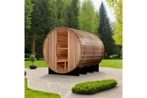 Golden Designs "Klosters" 6 Person Traditional Barrel Sauna