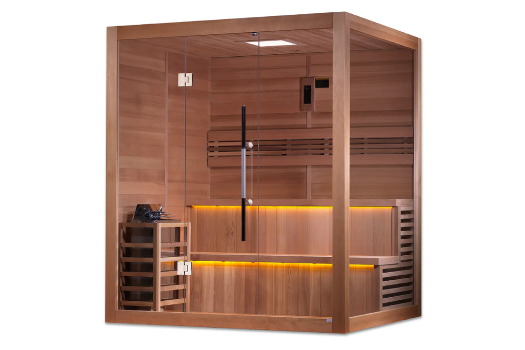 Golden Designs "Kuusamo Edition" 6-Person Indoor/Outdoor Traditional Sauna