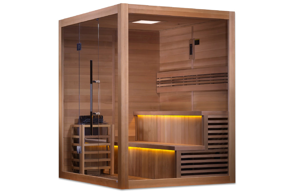 Golden Designs "Kuusamo Edition" 6-Person Indoor/Outdoor Traditional Sauna