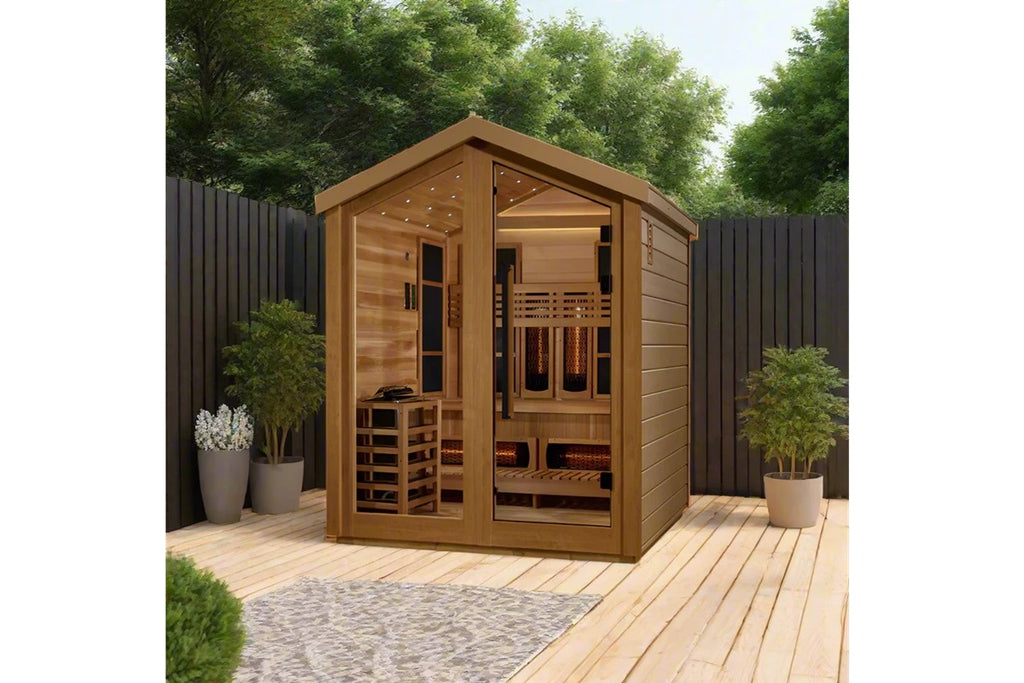 Golden Designs "Loviisa" 3 Person Hybrid Full Spectrum Outdoor Sauna