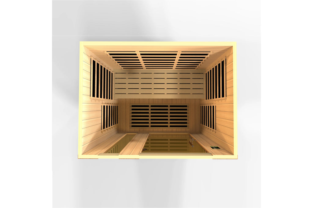 Golden Designs "Lugano" 3-Person Ultra Low EMF FAR Infrared Sauna