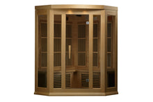 Load image into Gallery viewer, Maxxus 3-Person Corner Low EMF FAR Infrared Sauna
