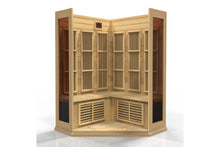 Load image into Gallery viewer, Maxxus 3-Person Corner Low EMF FAR Infrared Sauna
