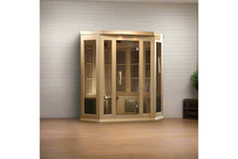 Load image into Gallery viewer, Maxxus 3-Person Corner Low EMF FAR Infrared Indoor Sauna
