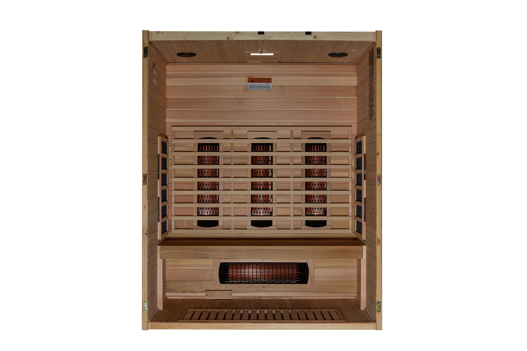 Maxxus S-Line 3-Person Full Spectrum Infrared Sauna (New 2024 Model)