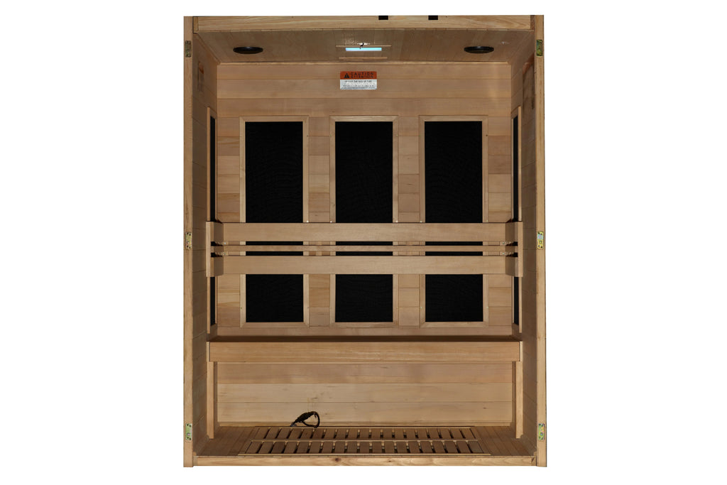 Maxxus S-Line 3-Person Ultra Low EMF FAR Infrared Sauna (New 2024 Model)