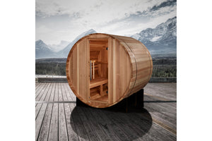 Golden Designs "St. Moritz" 2-Person Traditional Barrel Sauna