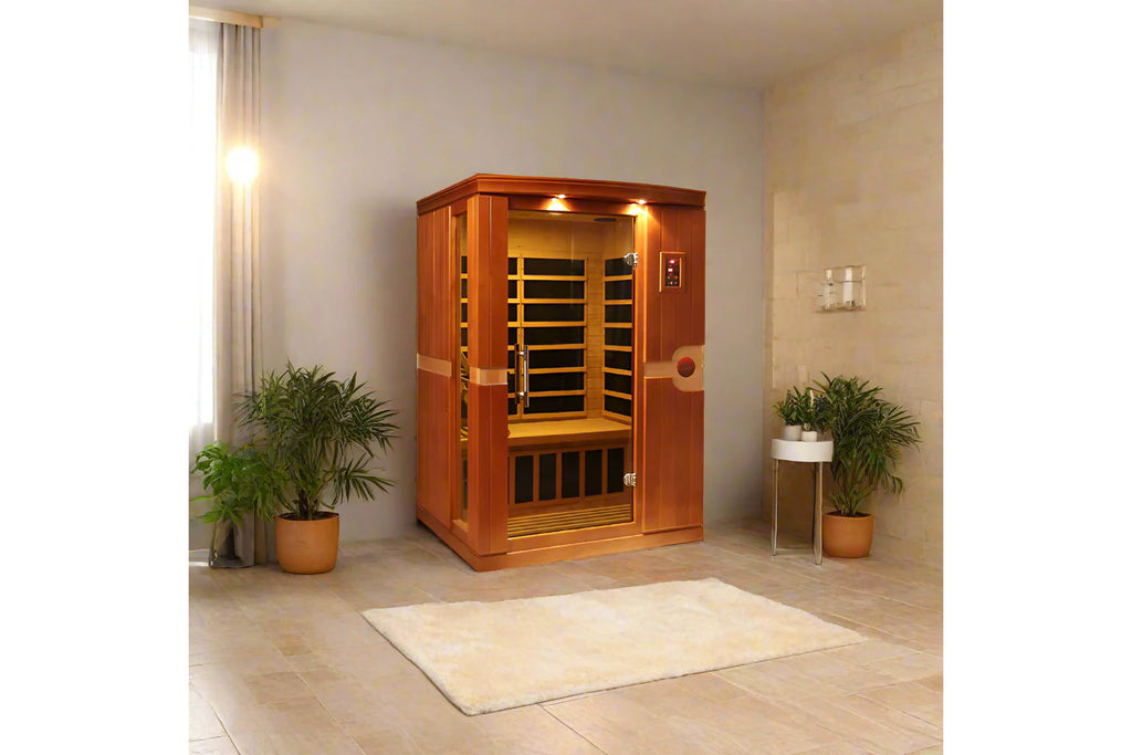 Golden Designs "Venice Elite" 2-Person Ultra Low EMF FAR Infrared Sauna (Wheelchair Accessible)