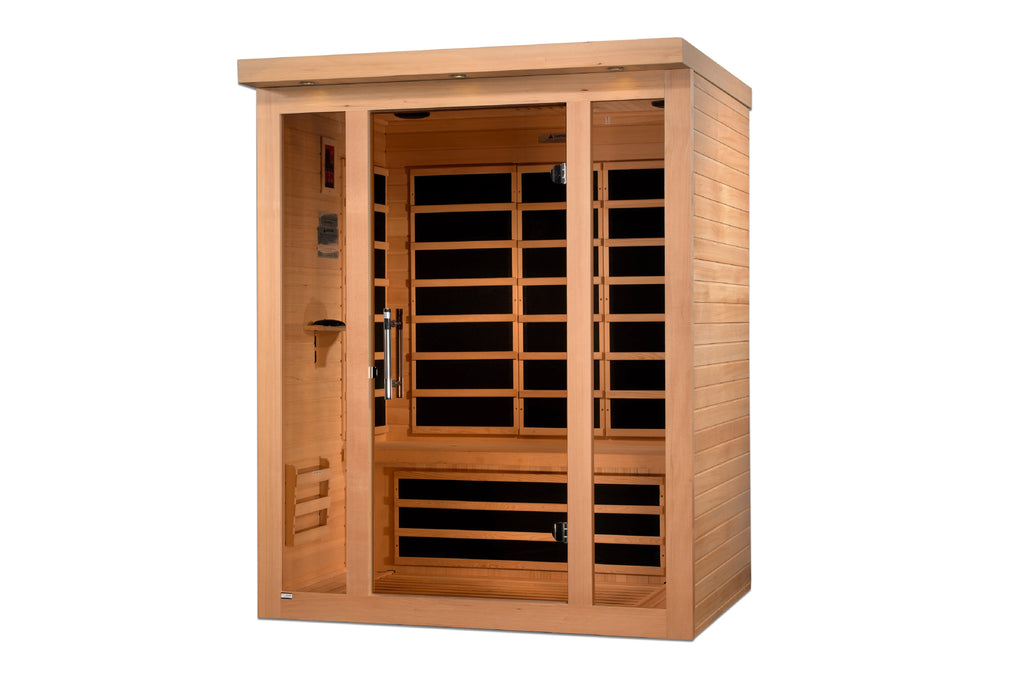 Golden Designs "Vila Elite" 3-Person Ultra Low EMF FAR Infrared Sauna