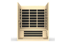 Load image into Gallery viewer, Golden Designs &quot;Vila Elite&quot; 3-Person Ultra Low EMF FAR Infrared Sauna
