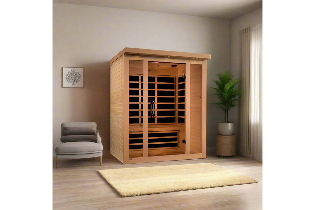 Golden Designs "Vila Elite" 3-Person Ultra Low EMF FAR Infrared Sauna