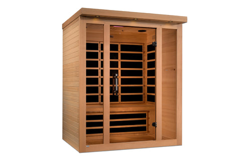 Golden Designs "Vila Elite" 3-Person Ultra Low EMF FAR Infrared Sauna