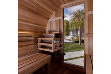 Load image into Gallery viewer, Golden Designs &quot;Zurich&quot; 4-Person Barrel Traditional Sauna (w/ Bronze Privacy View)
