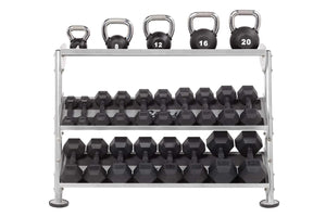 Hoist 48" 2-Tier Dumbbell Rack w/ Optional 3rd Tier (HF-5461-OPT-48)