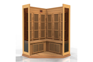 Maxxus "Avignon Edition" 3-Person Corner Near Zero EMF FAR Infrared Sauna