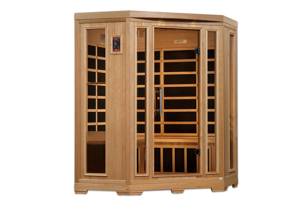 Pro 6 "Rebecca" 3 Person Corner Near Zero EMF Far Infrared Sauna