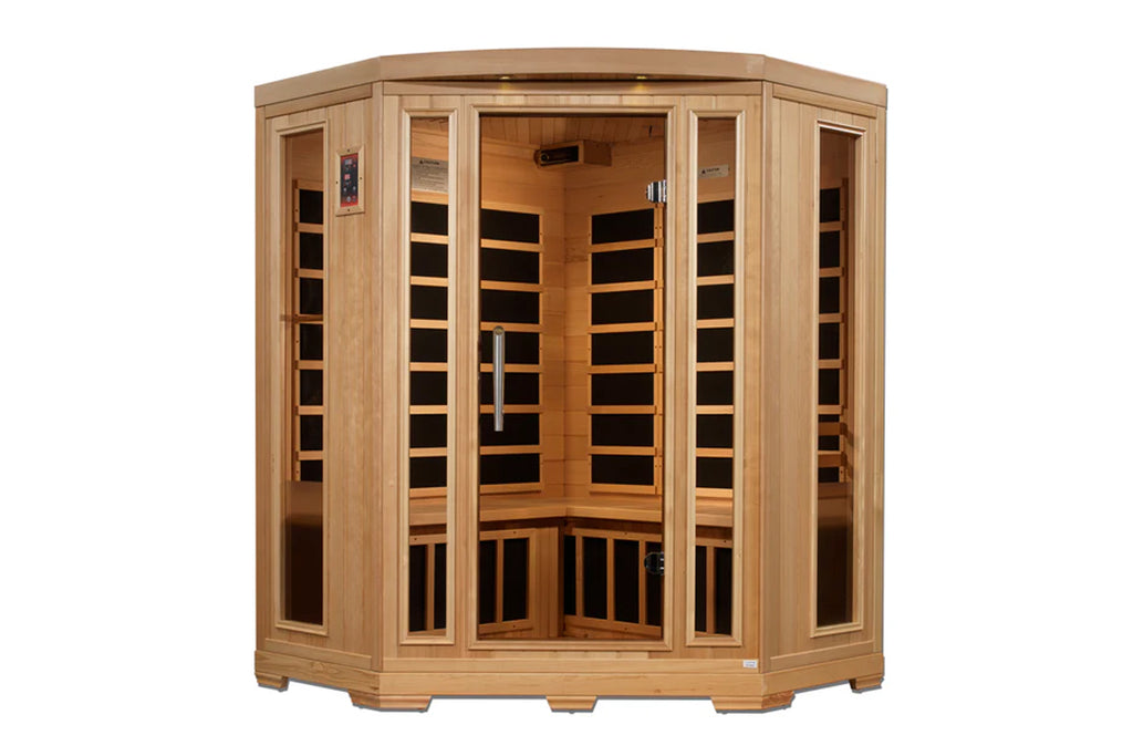 Pro 6 "Rebecca" 3 Person Corner Near Zero EMF Far Infrared Sauna