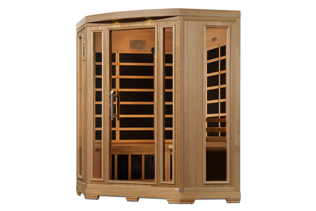 Pro 6 "Rebecca" 3 Person Corner Near Zero EMF Far Infrared Sauna