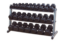 Load image into Gallery viewer, Body-Solid 2-Tier / 3-Tier Dumbbell Rack (3rd Tier Optional)
