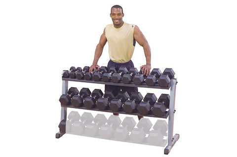 Body-Solid 2-Tier / 3-Tier Dumbbell Rack (3rd Tier Optional)