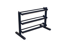 Load image into Gallery viewer, Warrior 3-Tier Horizontal Dumbbell Rack
