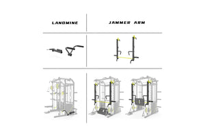 Warrior 701 All-in-One Power Rack Functional Trainer Cable Crossover Home Gym w/ Smith Cage (🌱 SPRING SALE)