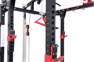 Warrior Freestanding Folding Cable Pulley Power Rack Cage