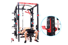 Load image into Gallery viewer, Warrior Freestanding Folding Cable Pulley Power Rack Cage
