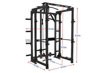 Load image into Gallery viewer, Warrior Freestanding Folding Cable Pulley Power Rack Cage
