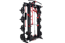 Load image into Gallery viewer, Warrior Freestanding Folding Cable Pulley Power Rack Cage
