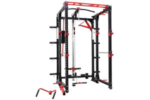 Warrior Freestanding Folding Cable Pulley Power Rack Cage