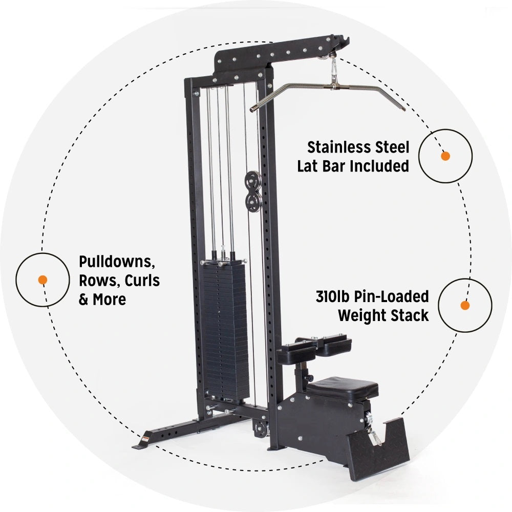 Warrior Lat Pulldown / Low-Row Home Gym System